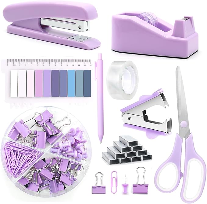 Office Supplies, Stapler and Tape Dispenser Set by musejoy