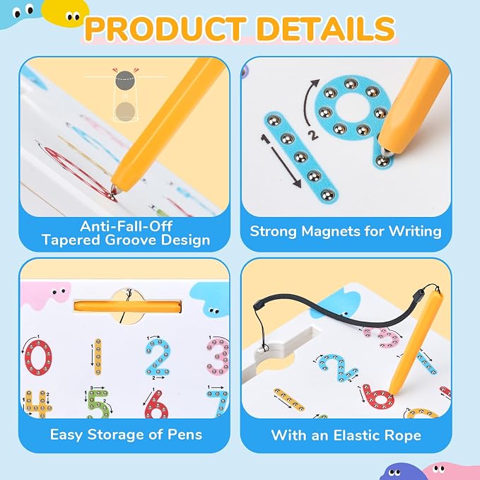 JoyCat Double-Sided Magnetic Number Tracing Board - Image 6