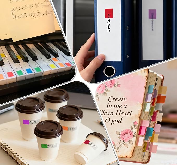 Sticky Tabs, Colorful Repositionable Page Markers Book Tabs - Image 7