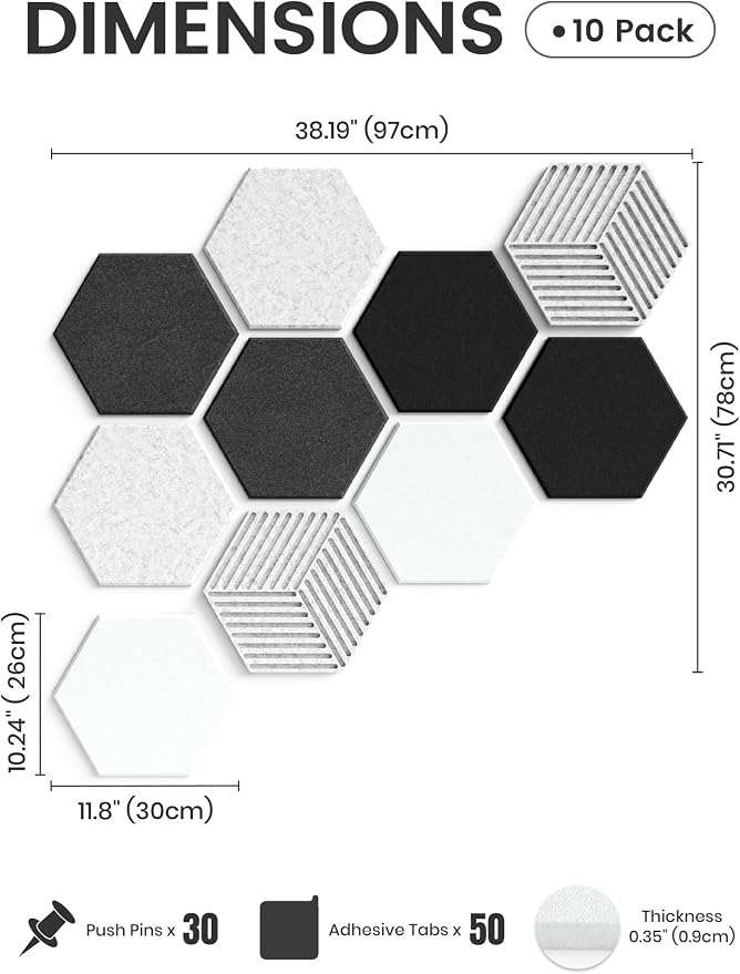 Fluxynara Hexagon Cork Board Alternative - Image 2
