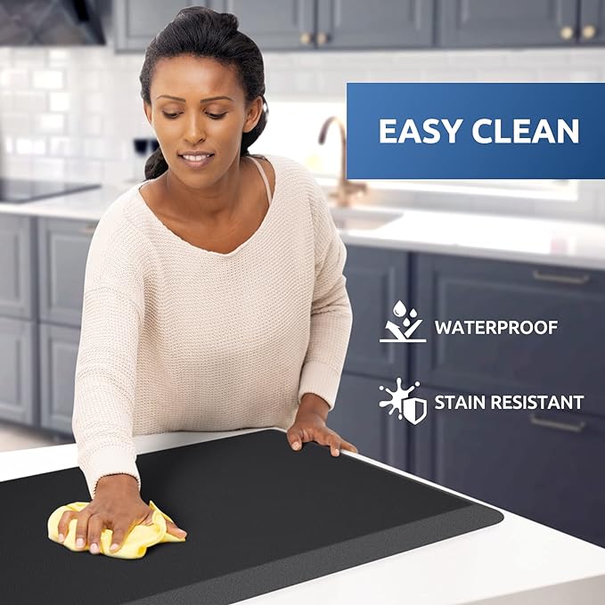 KitchenClouds Kitchen Mat Cushioned Anti Fatigue Rug 17.3"x60" Water Resistant - Image 3