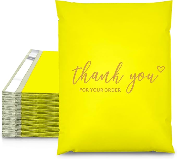 JinRuiKJ Thank You Poly Mailer 10x13 Inch 100 PCS, Shipping Bags by JinRuiKJ