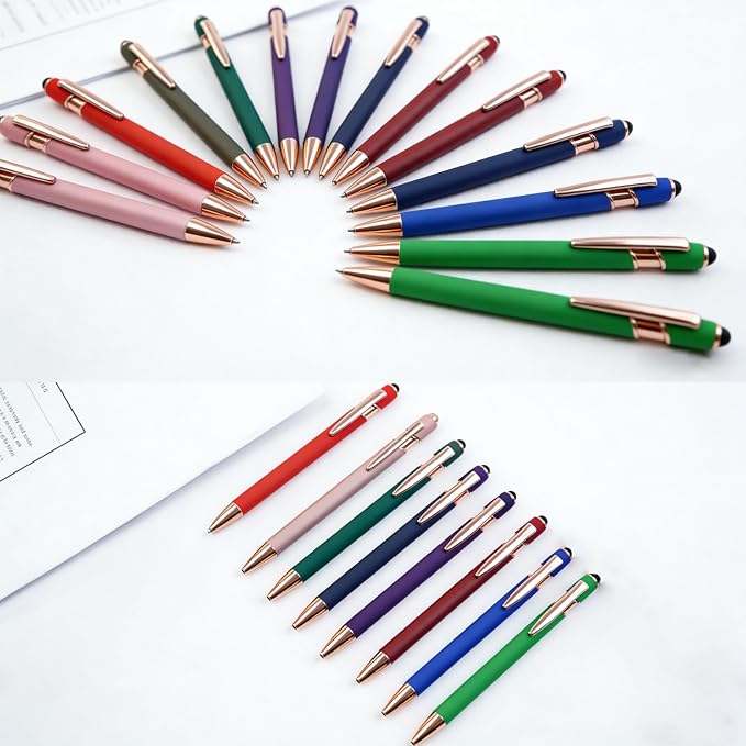 CRME 10pcs Funny Pens Ballpoint Set Black Ink Pen Body has Rubber Coating - Image 2