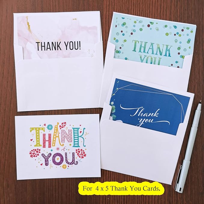 200 Pcs Bulk A2 Invitation Envelopes in White Peel & Press Self Seal 4 3/8 x 5 - Image 5