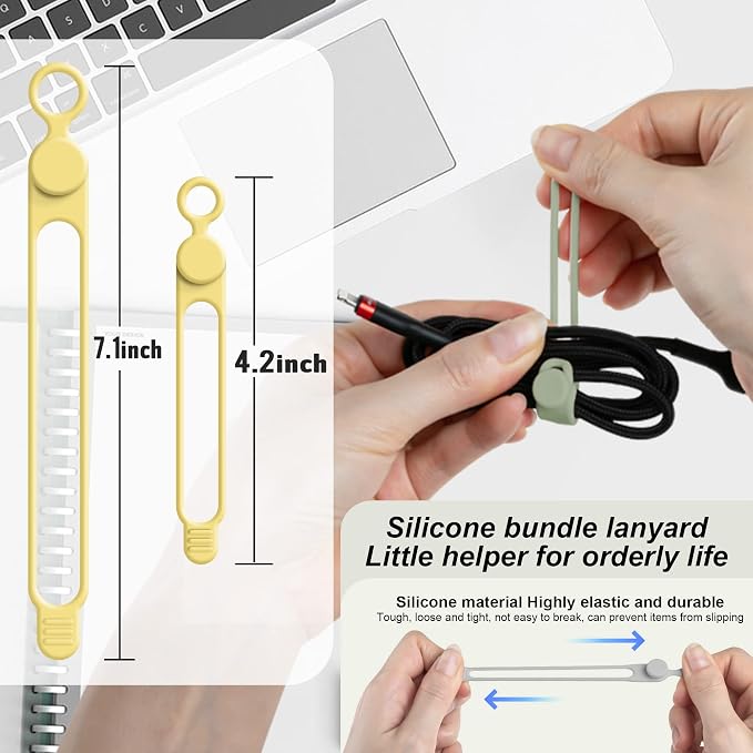 Silicone Cable Ties Cord Organizer - Image 2