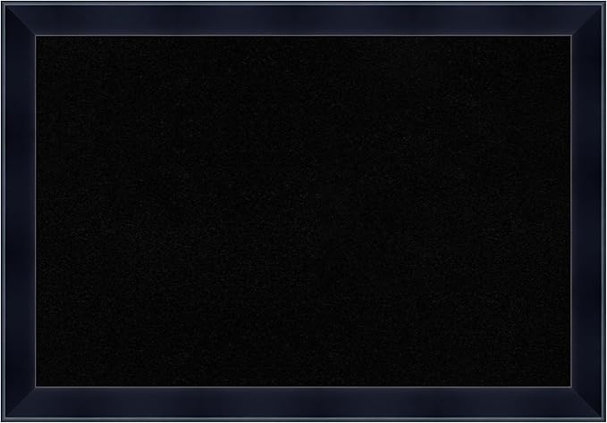 Amanti Art Black Cork Board for Wall, 18x26 Vision Board with Black Wood Frame, Medium Corkboard Office Decor for Home Organization, Modern Corkboard Pinboard to Display Items for Home Organization-DeskLoop Office