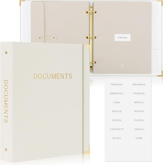 Important Document Organizer Set by ZICOTO