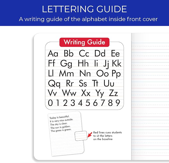 BAZIC PRODUCTS Primary Composition Notebook, Grades K-2, 9.75 x 7.5 in - Image 5