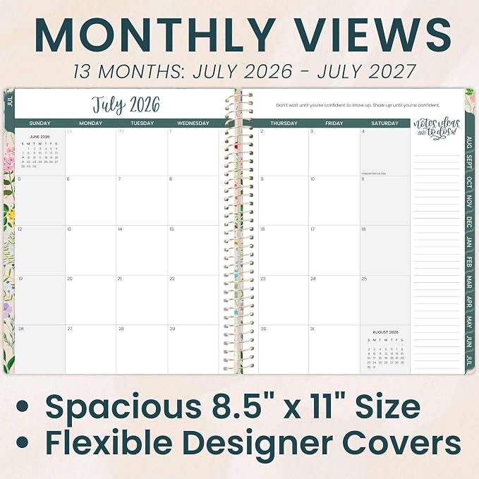 bloom daily planners 2026-2027 Planner 13 Month Academic Year Organizer - Image 3