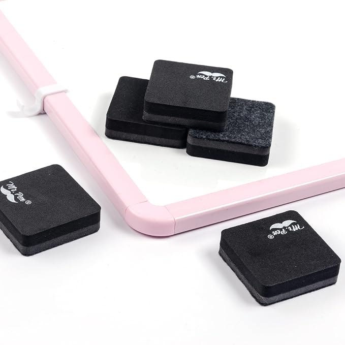 Mr. Pen- Mini Magnetic Dry Erase Erasers, 24 Pack | Black Small Magnetic - Image 8