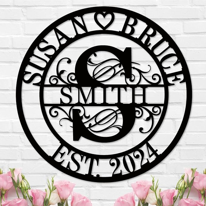 Personalized Wedding Anniversary Sign Gifts, Custom 50th 40th 65th 60th 25th by HZYCYYFC