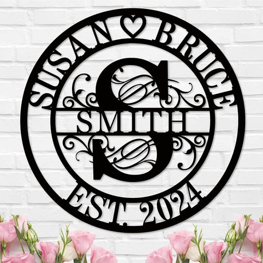 Personalized Wedding Anniversary Sign Gifts, Custom 50th 40th 65th 60th 25th by HZYCYYFC