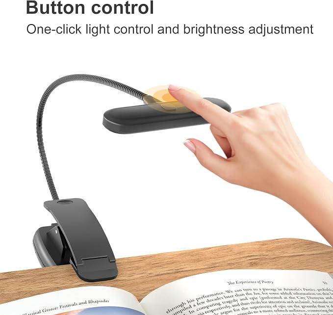 ERGONOV Book Pillow Stand with 6500K Reading Light, Hands Free Book Holder - Image 4