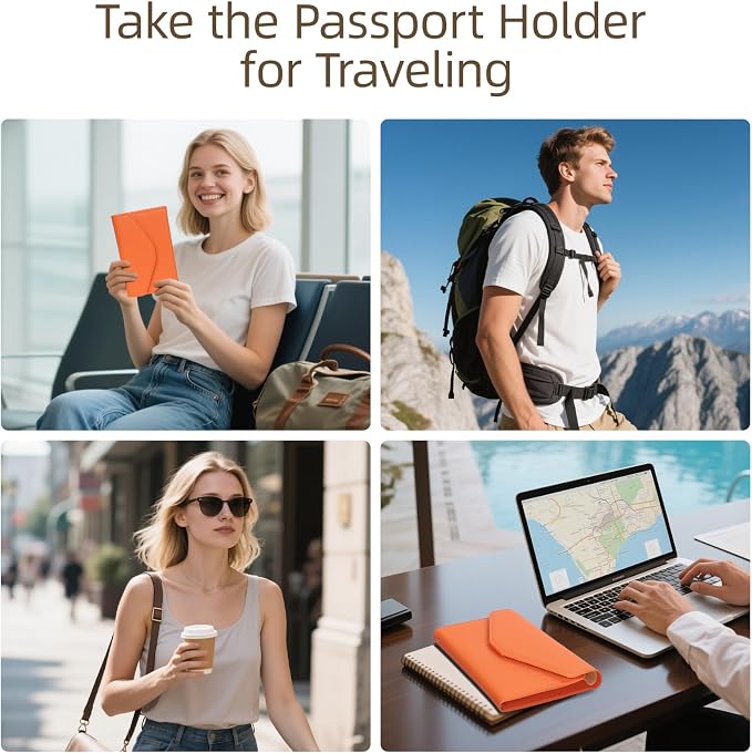 ZOPPEN Mulit-purpose Rfid Blocking Passport Holder Travel Wallet Passport and - Image 7