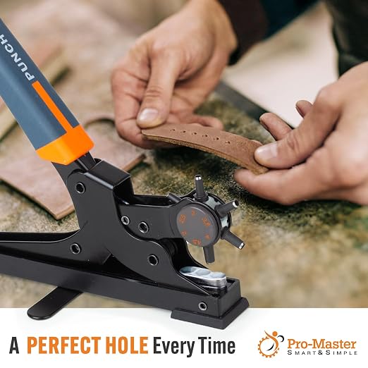 Pro-Master Desktop Leather Hole Puncher - Image 7