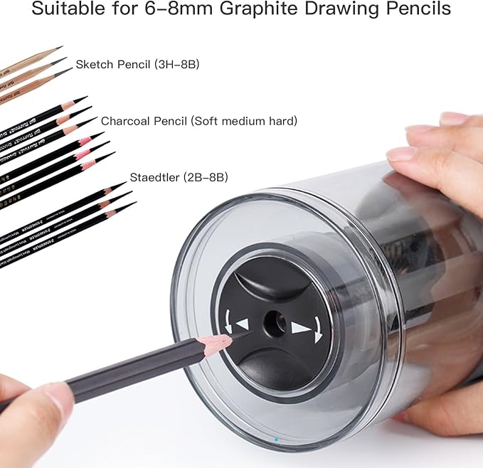 AFMAT Rechargeable Long Point Pencil Sharpener - Image 7