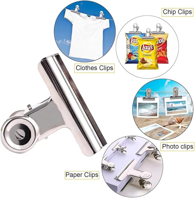 Extra Large Bulldog Clips, 36 Pack, 3 Inch, 75 mm, Food Clip, Chip Clip - Image 5
