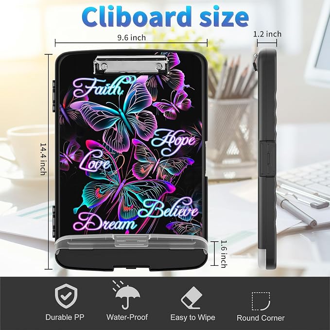 Clipboard with Storage, Clip Boards 8.5x11 with Storage High Capacity Nursing - Image 4