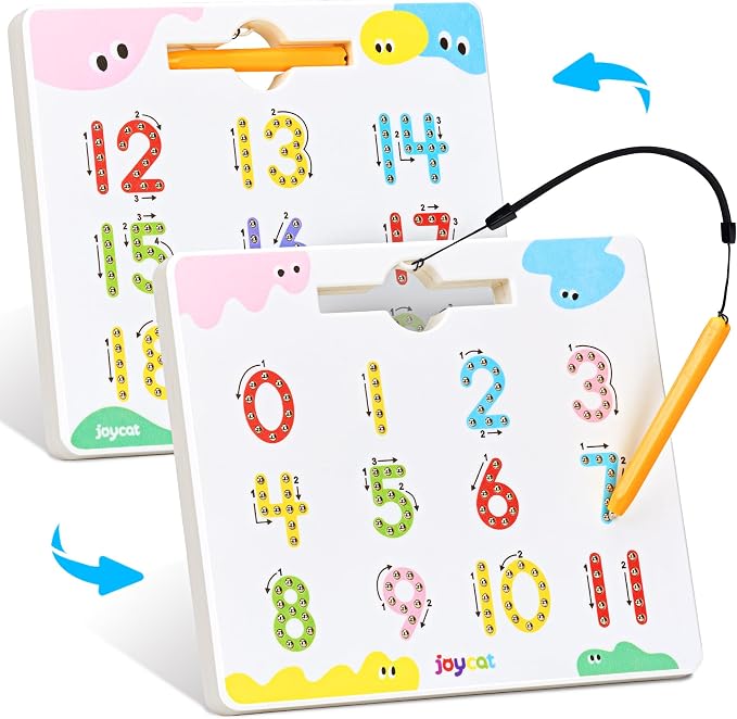 JoyCat Double-Sided Magnetic Number Tracing Board by JOYCAT