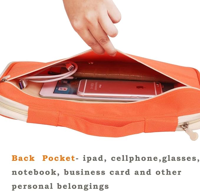 JAKAGO A4 Travel Portfolio Multifunctional Document Organizer Zippered Case - Image 4