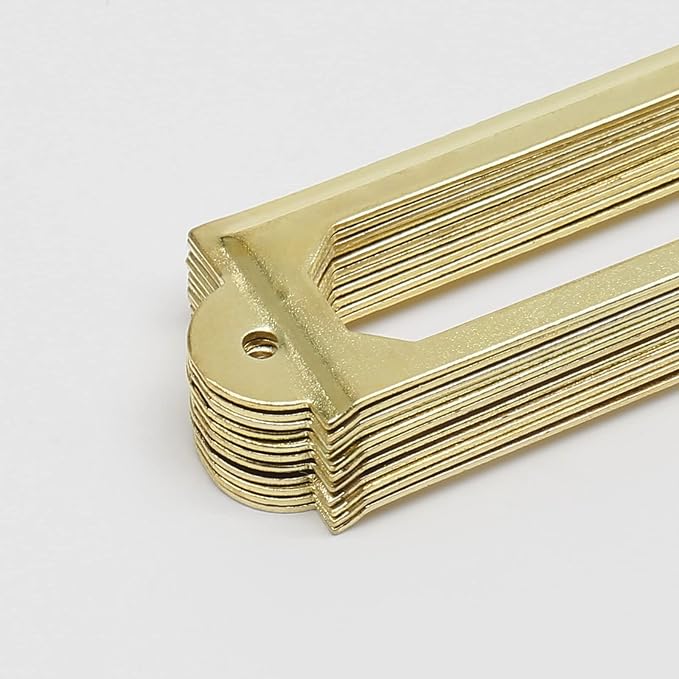 50 PCS Metal Label Holders 60x17mm Gold - Image 5