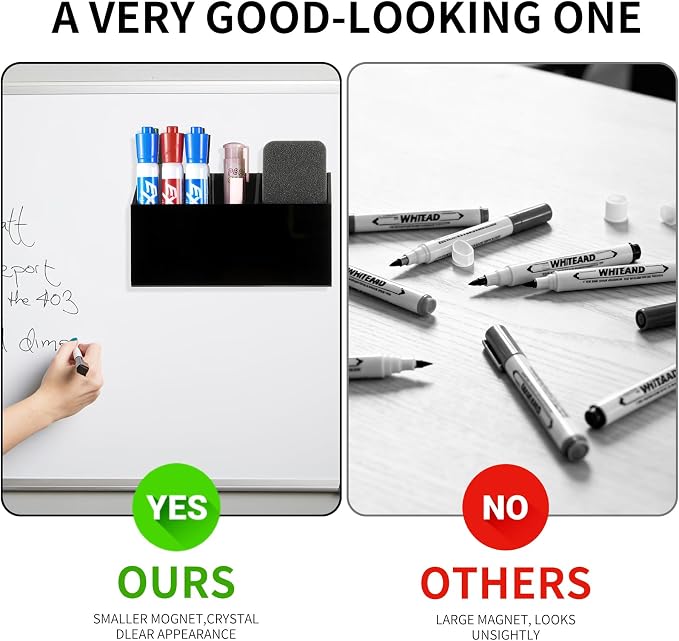 Lingshare Acrylic Magnetic Dry Erase Marker Holder - Image 3