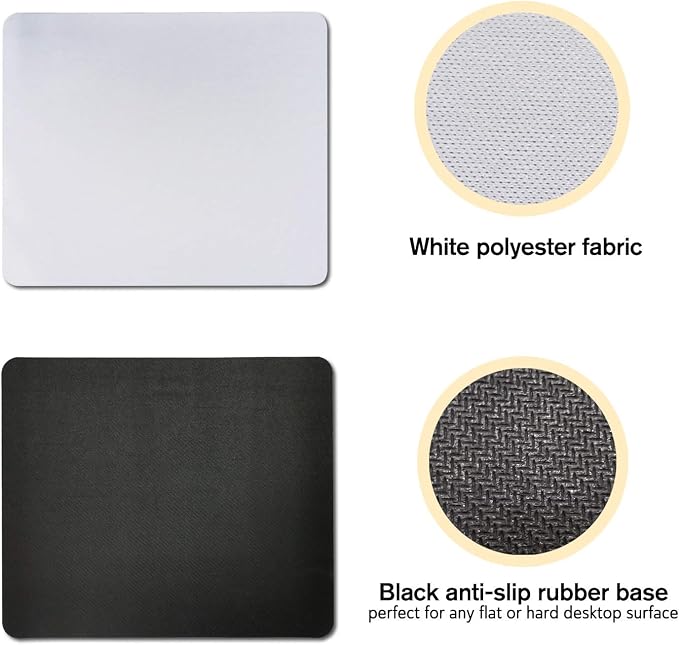 A-SUB Sublimation Mouse Pad Blank Rectangular Blanks 12 pcs - Image 2