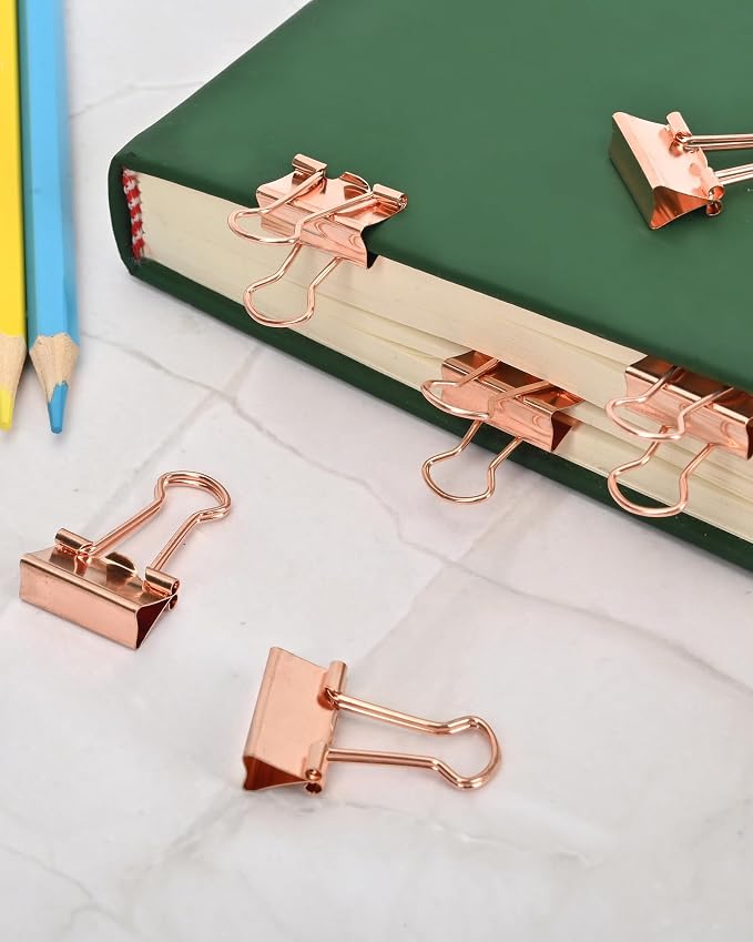 Binder Clips, 50 Pack, 0.75 in Small Paper Clips - Image 5