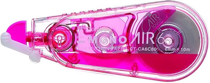 Tombow CT-CA6C80 Correction Tape Mono Air 6C80 Pink Correction Tape by Tombow