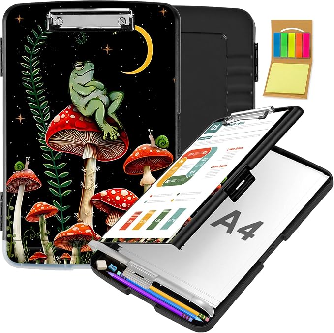 Clipboard with Storage, Office Supplies Nursing Clipboards Folder with Pen by CAPAUNVDA