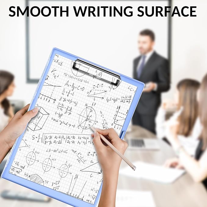Sooez Clipboard with Storage, Heavy Duty Cleaview Clip Boards 8.5x11 with Dual - Image 5