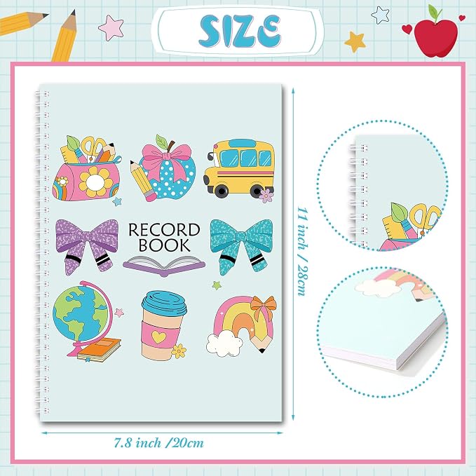 Fuyoooo Teacher Record Book Teacher Grade Books 2026-2027 Spiral Bound Record - Image 2