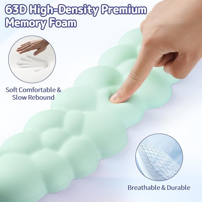 Sushret Cloud Wrist Rest Keyboard, Cloud Keyboard Wrist Pad Set - Image 4
