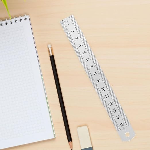 40 Pack Metal Ruler, 6 Inch Laser Engraved Marks Won't Fade, Stainless Steel - Image 7