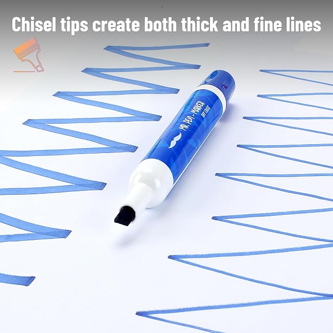 Mr. Pen- Dry Erase Markers, 12 Pack, Low Odor Ink | Chisel Tip, Back to School - Image 3