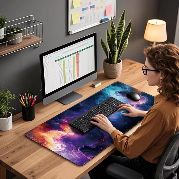 Large Gaming Mouse Pad 31.5"x15.7"｜XXL Desk Mat, Non-Slip Rubber Base & - Image 3