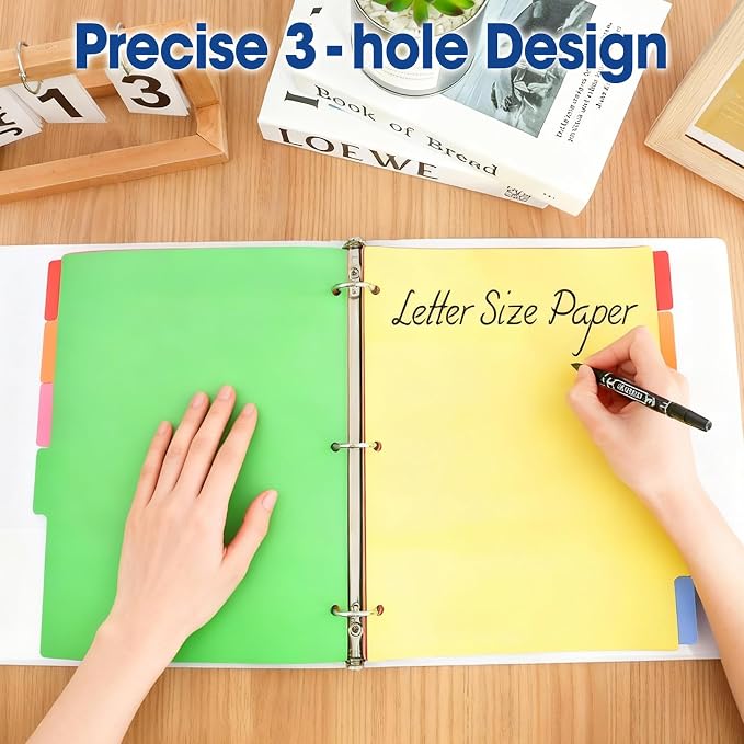 102 Pcs Colored Binder Dividers - Image 3