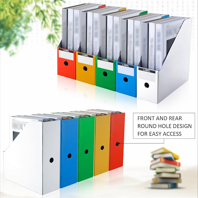 Geyee 50 Pcs Cardboard Magazine Holder Magazine File Holder Magazine Storage - Image 4