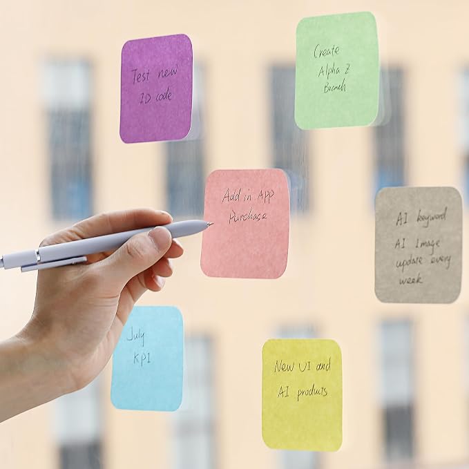 Mr. Pen- Sticky Notes, 12 Pads, 720 Sheets, Pastel Color | Round Corner Sticky - Image 4