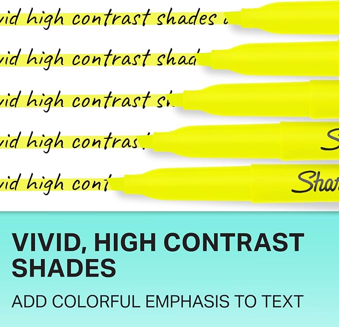 Sharpie Pocket Highlighters, Chisel Tip, Essential Teacher and Office Supplies - Image 5