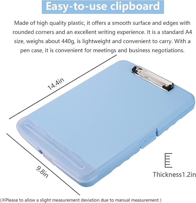 SFLHHDM Clipboard with Pen Holder, Legal Size Nursing Clipboard with Storage - Image 4