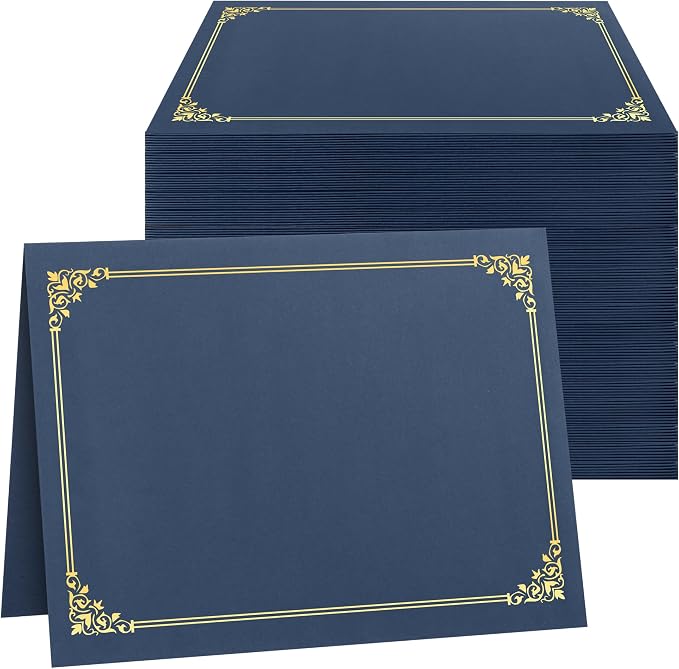 SUNEE Certificate Holders, Diploma Covers Gold Foil Border, by SUNEE
