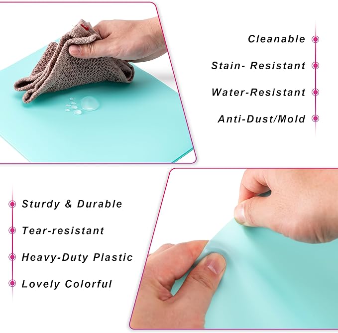 Aegero Plastic Folders with Pockets, Durable Heavy Duty File Folders with - Image 3
