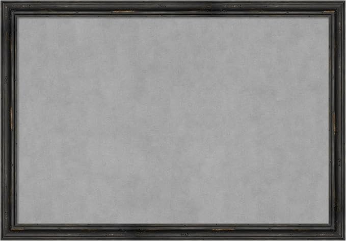 Amanti Art Black Framed Magnetic Board 27x39 Large Vision Board by AmantiArt
