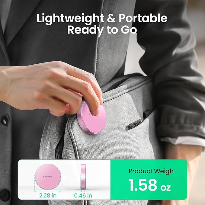 4TB Magnetic Portable SSD, External Solid State Drives with USB-C 3.2 Gen 2x2, Speed Up to 2000MB/s, Compact & Durable, Compatible with iPhone 15/16 Series and Other USB-C Devices, Pink-DeskLoop Office