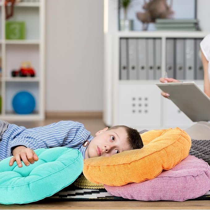 Juexica 8 Pcs Floor Cushions for Kids Floor Pillows Flexible Seating Cushions - Image 5