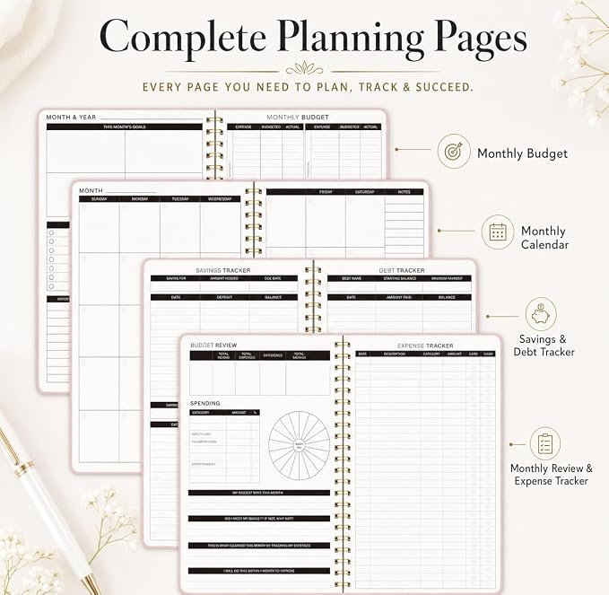 Budget Planner Ledger Account Book Monthly Expense Tracker & Bill Organizer - Image 8