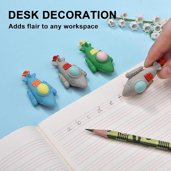 24Pcs Submarine Shape Erasers for Kids Bulk, Cute Puzzle Erasers Fun Take Apart Erasers for School Classroom Supplies Party Favors Military Enthusiasts-DeskLoop Office