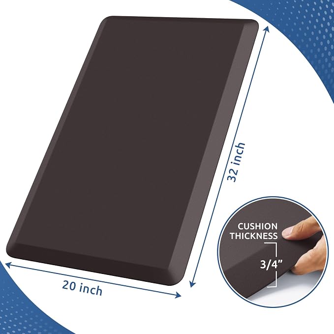 KitchenClouds Kitchen Mat Cushioned Anti Fatigue Rug 20"x32" Water Resistant - Image 2