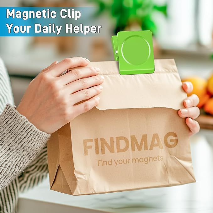 FINDMAG Extra Large Clip Magnets, 4 Pack Coloful Magnetic Clips Heavy Duty - Image 5